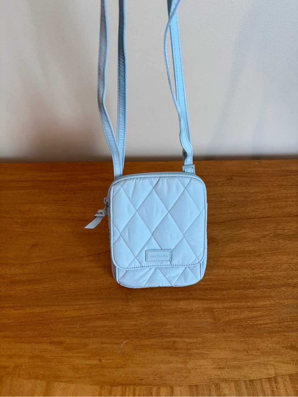 Vera Bradley Pale Blue Quilted Crossbody Shoulder Bag